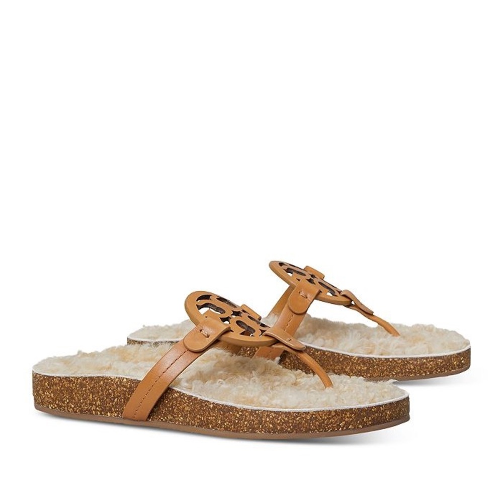 Tory Burch Miller Cloud Shearling Sandal